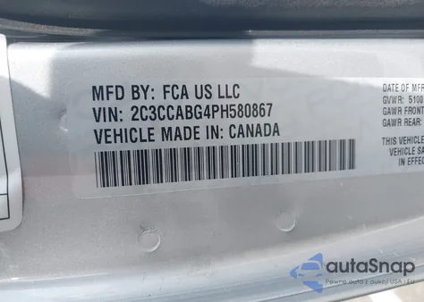 2023 Chrysler 300 300S from USA, damaged, VIN 2C3CCABG4PH580867
